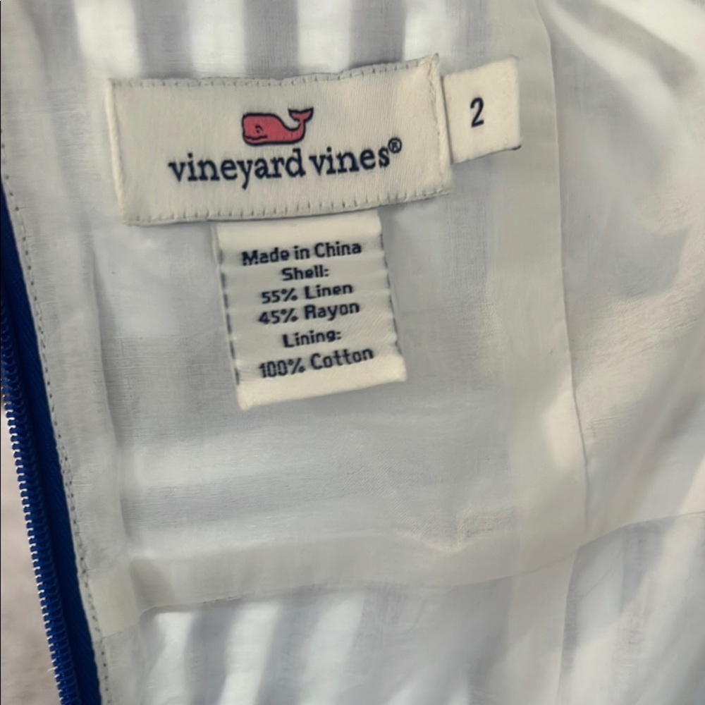 Vineyard Vines Blue and White Striped Dress - Picture 7 of 8
